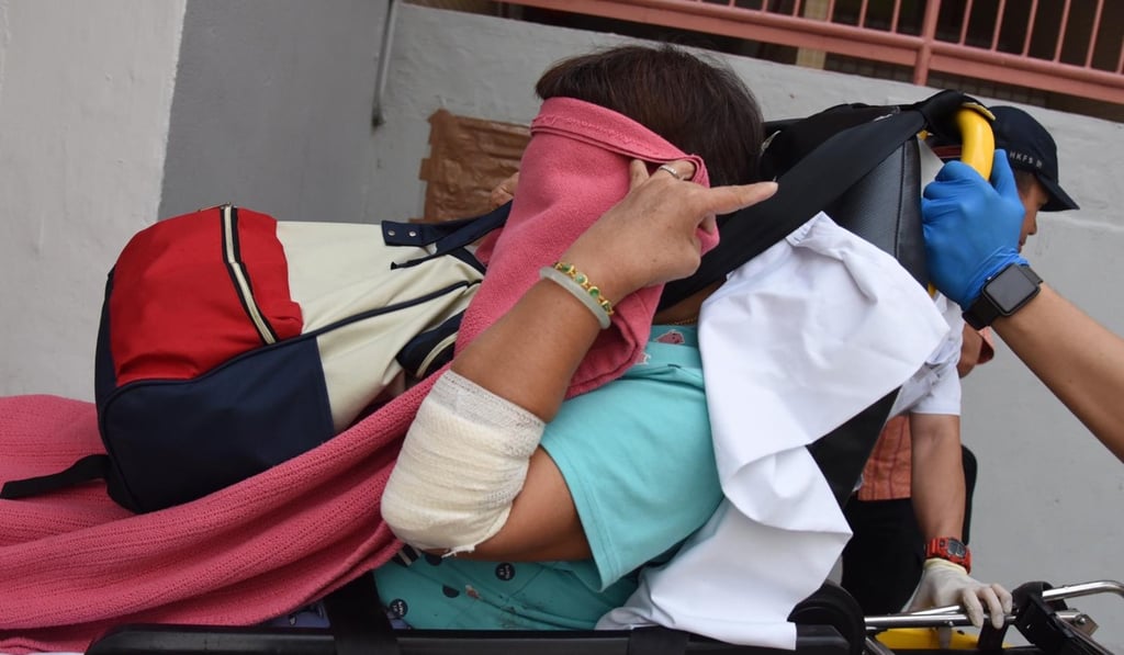 A 65-year-old female security guard is taken to hospital after being bitten by a wild boar in Diamond Hill on October 10.