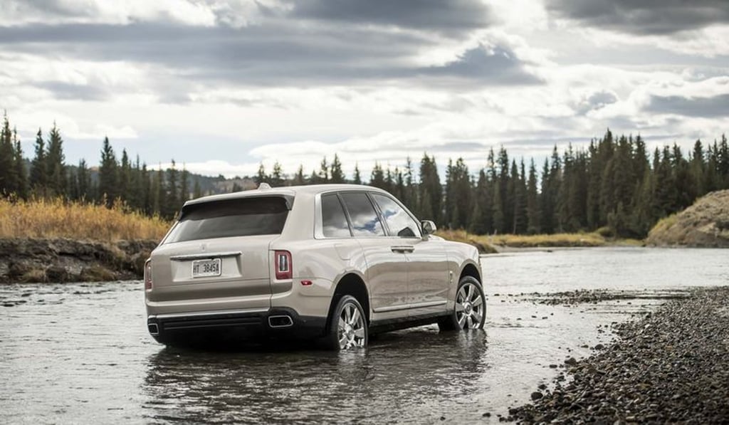 The Cullinan has a V12 563-horsepower engine and can wade in water up to 21 inches high. Photo: James Lipman The Cullinan has a V12 563-horsepower engine and can wade in water up to 21 inches high. Photo: James Lipman