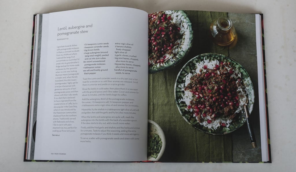 A recipe for lentil, aubergine and pomegranate stew. Picture: Jonathan Wong