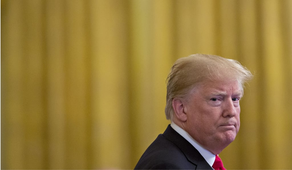 In the six months or so after US president Donald Trump first ordered officials to impose import tariffs on goods from China, US stock prices rose by 10 per cent. Photo: Bloomberg