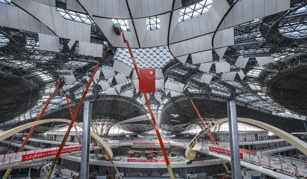 The new Beijing Daxing International Airport is set to open in October 2019. Photo: Simon Song
