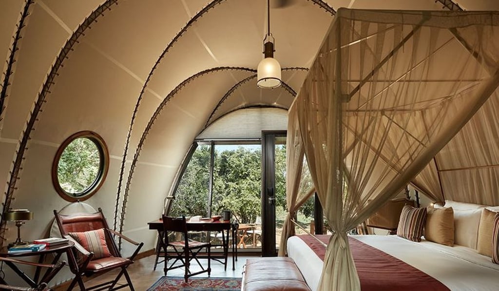 A tent at the newly opened Wild Coast Lodge in Yala National Park, Sri Lanka. Photo: Resplendent Ceylon
