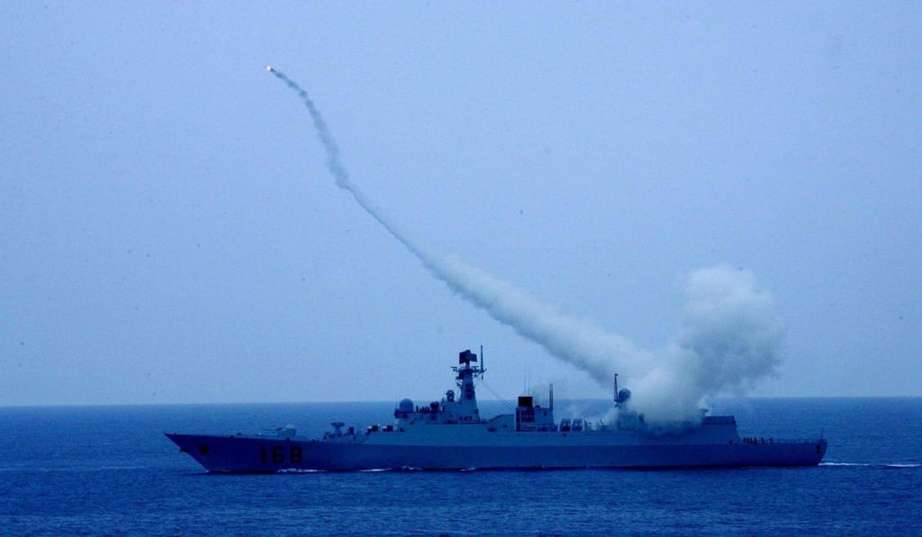The multi-missile destroyer Guangzhou. Photo: Handout