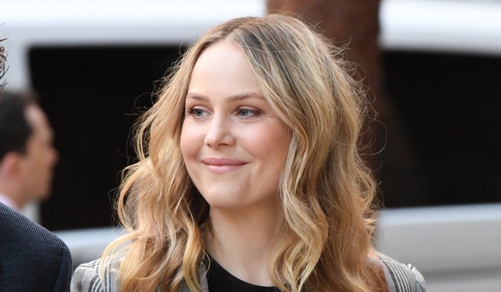 Actress Eryn Jean Norvill arrives the Federal Court before giving evidence in the Geoffrey Rush defamation case in Sydney, Australia. Photo: EPA