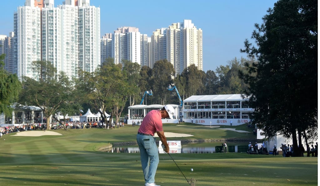 2017 Hong Kong Open winner Wade Ormsby of Australia playing the last hole on the Composite Course (Eden and New) at the Hong Kong Golf Club. Photo: Richard Castka/Sportpixgolf.com