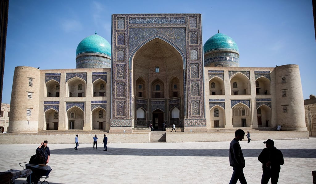 The Mir-i-Arab Madrassa in Bukhara, Uzbekistan – a nation that is reporting a 40 per cent year-on-year rise in tourism. Photo: Bloomberg The Mir-i-Arab Madrassa in Bukhara, Uzbekistan – a nation that is reporting a 40 per cent year-on-year rise in tourism. Photo: Bloomberg