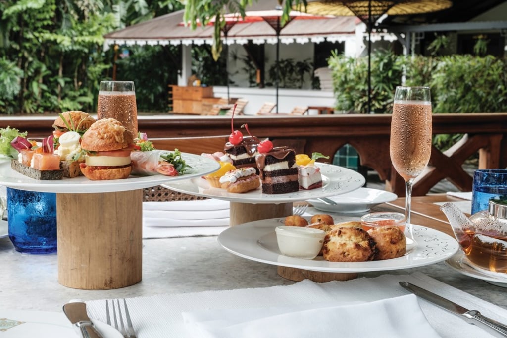 Guests can enjoy a pop-up exhibition during ‘ART’ernoon Tea’ at the hotel, Belmond Governor’s Residence, in Yangon.