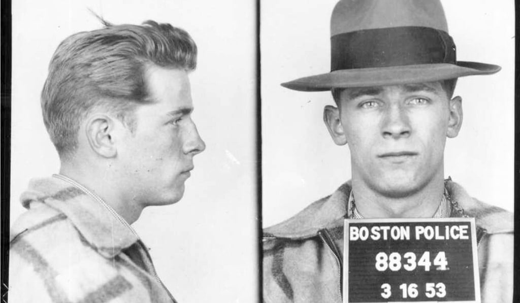 This 1953 Boston police booking file photo combo shows James “Whitey” Bulger after an arrest. Photo: AP