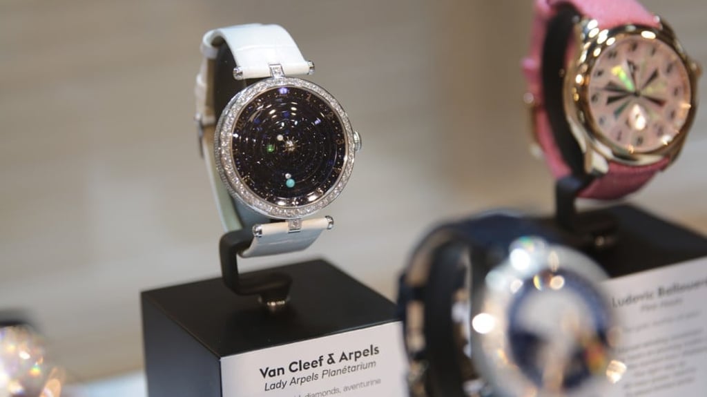 Van Cleef & Arpels’ Lady Arpels Planetarium features the sun, Mercury, Venus and Earth on its dial. Photo: Bridgette Hall