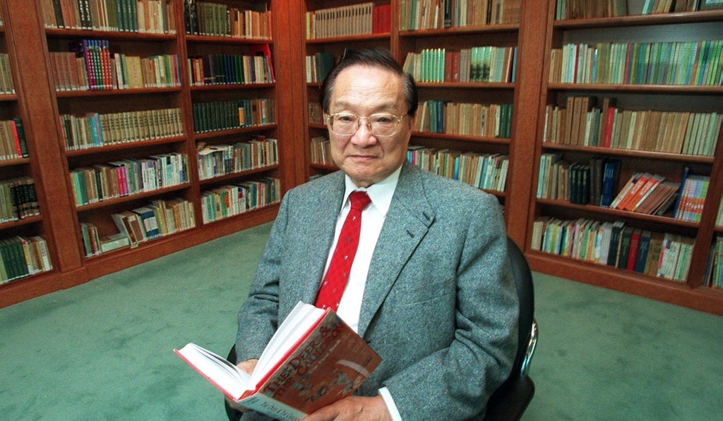 Cha at his office in North Point in 1997. Photo: Martin Chan