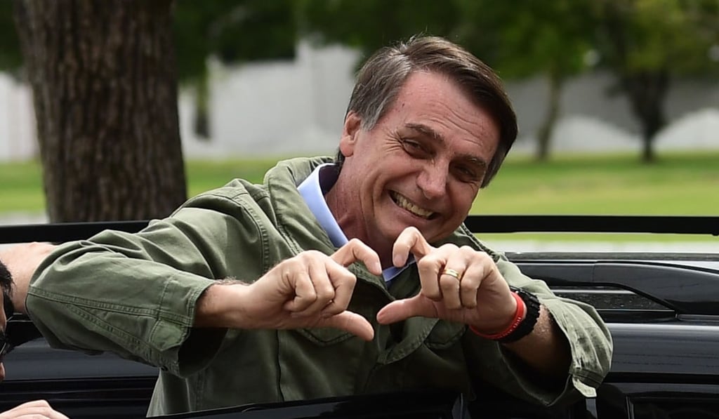 There have been encouraging developments in Brazil, where far-right lawmaker Jair Bolsonaro has won the presidential election and pledged to implement fiscal reforms. Photo: AFP