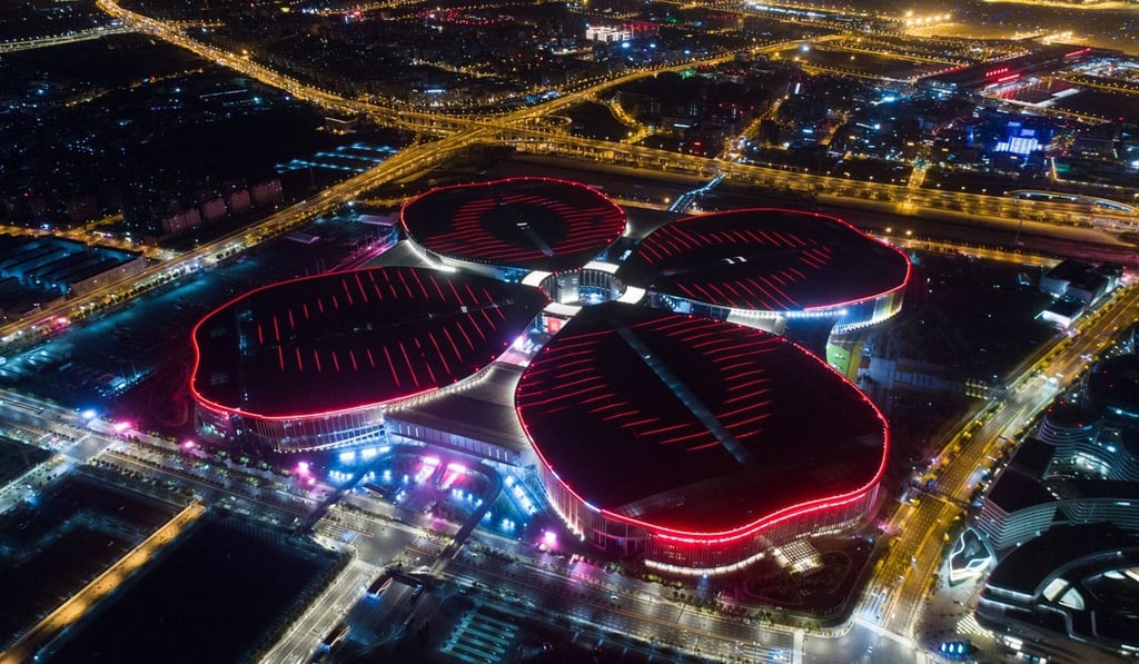 The National Exhibition and Convention Centre in Shanghai, where the six-day China International Import Expo starts on Monday. Photo: Xinhua