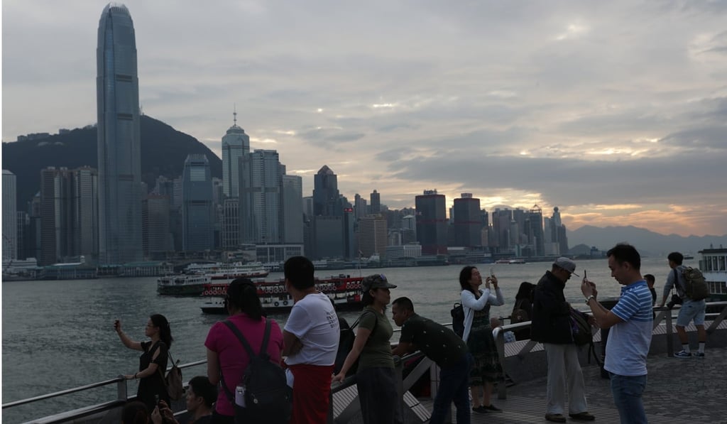 Victoria Harbour on Thursday as Typhoon Yutu approached. Photo: Sam Tsang