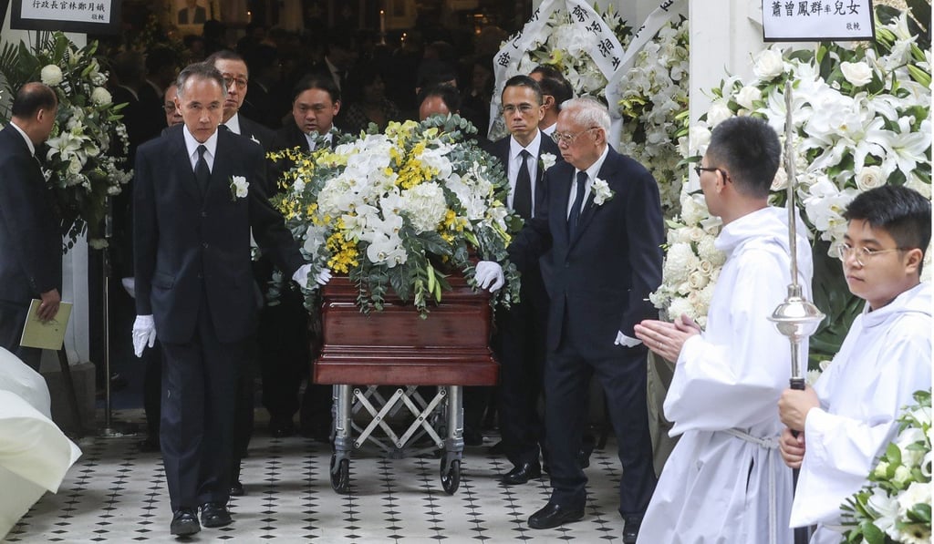 Some of Hong Kong’s well-known businessmen attended property tycoon Walter Kwok’s funeral service held at St John’s Cathedral in Central last Thursday. Photo: Sam Tsang/SCMP