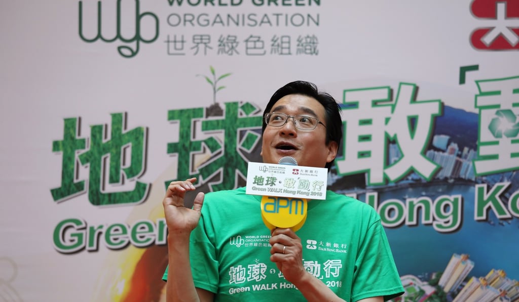 Dr William Yu of World Green Organisation explaining the survey findings. Photo: Tory Ho
