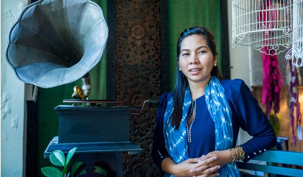 San Vannary launched Lotus Silk clothing company in 2003. Photo: Kimlong Meng