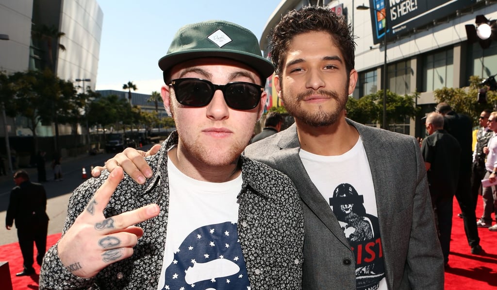 n this file photo taken on September 6, 2012, rapper Mac Miller (left) and actor Tyler Posey arrive at the 2012 MTV Video Music Awards at Staples Centre in Los Angeles, California. Photo: Agence France-Presse n this file photo taken on September 6, 2012, rapper Mac Miller (left) and actor Tyler Posey arrive at the 2012 MTV Video Music Awards at Staples Centre in Los Angeles, California. Photo: Agence France-Presse