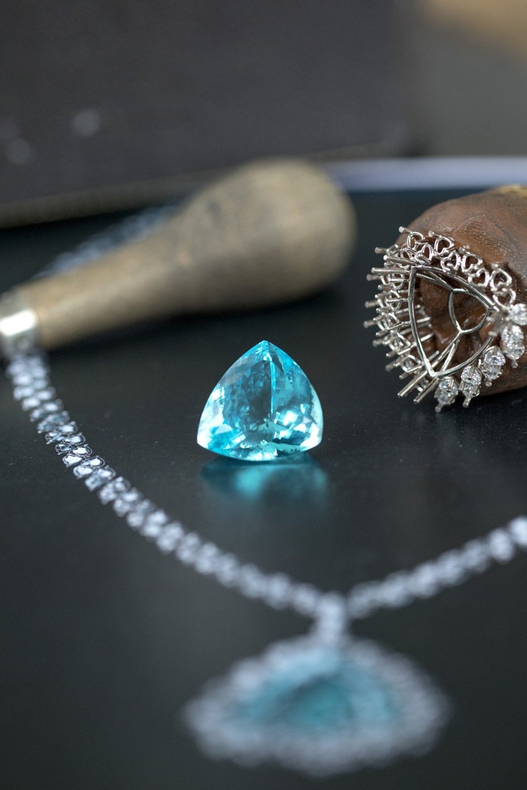 Paraiba tourmaline necklace from Chopard