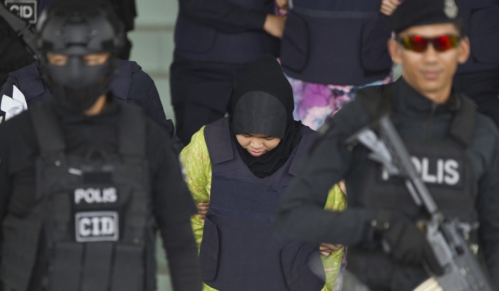 Aisyah leaving court on Wednesday. Photo: AP Aisyah leaving court on Wednesday. Photo: AP