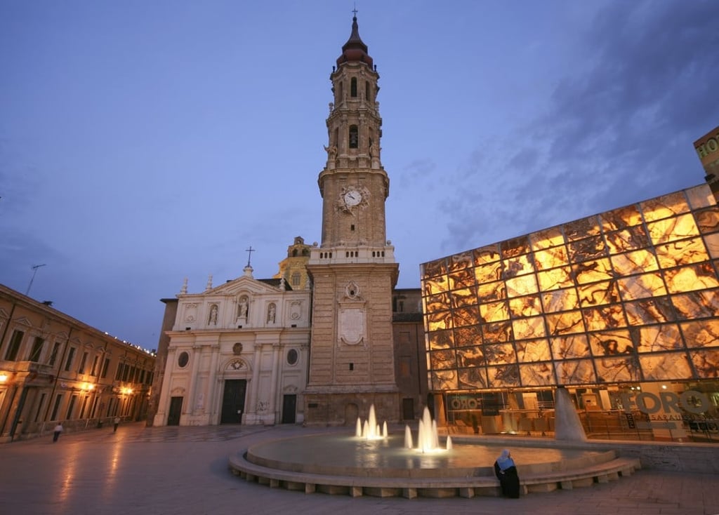 The Roman Forum and the Cathedral of the Saviour. Picture: courtesy of Zaragoza Turismo