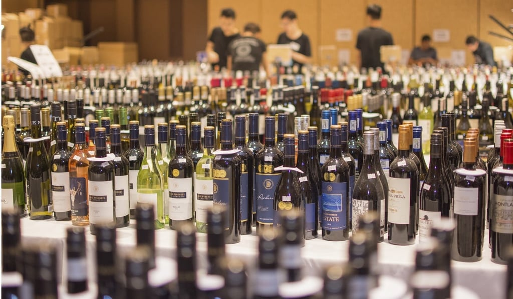 The judging back room at the 2018 HKIWSC. Photo: Meiburg Wine Media