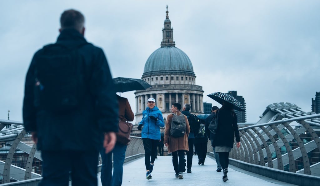 Mina Guli ran her third and fourth marathons in London, after flying from the United States.