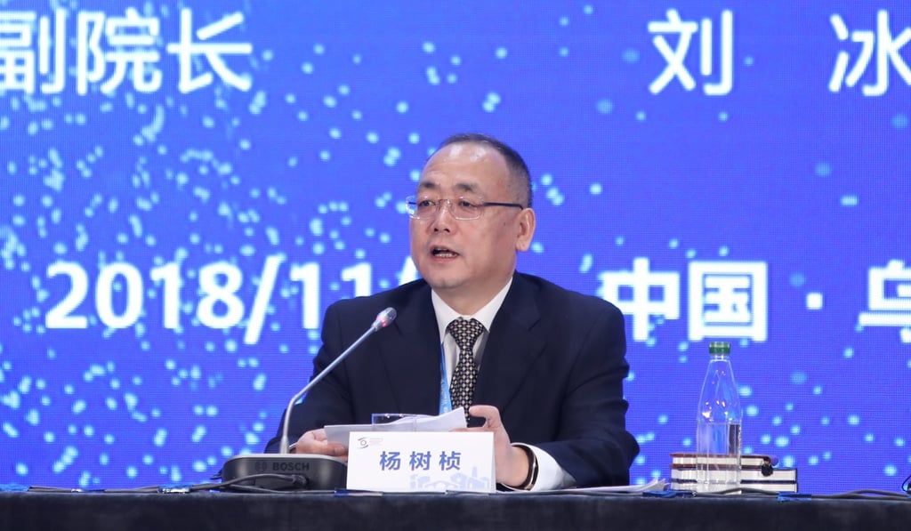 Yang Shuzhen, head of the Chinese Academy of Cyberspace Studies, said China’s internet development is imbalanced. Photo: Simon Song