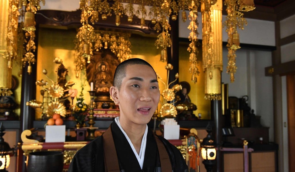 Nishimura at a temple in Tokyo. Photo: AFP Nishimura at a temple in Tokyo. Photo: AFP