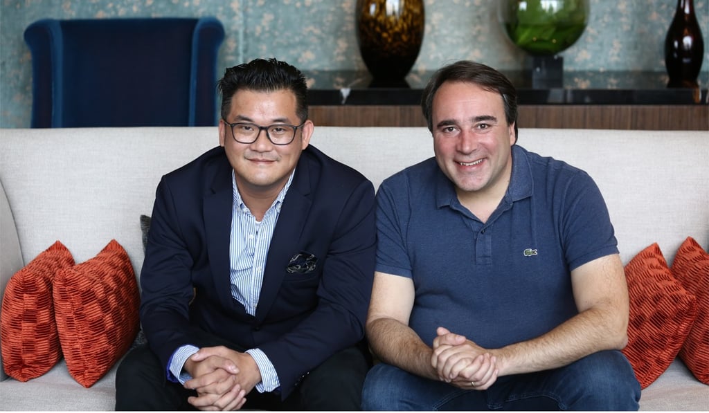 Kaleido Park founders Alan Fang and Ibo Gülsen, a Dutch floriculture expert. Photo: Jonathan Wong