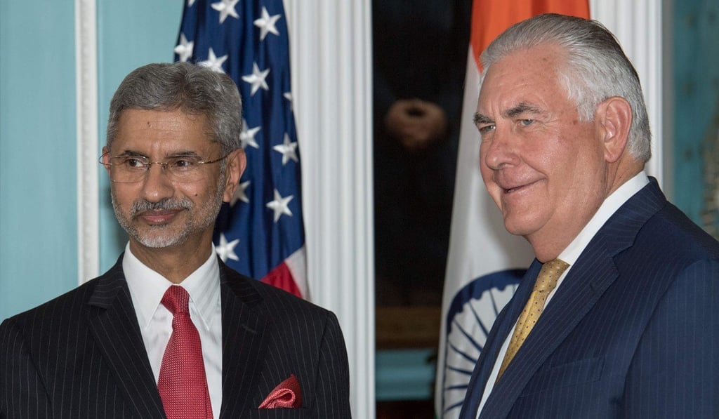S. Jaishankar with Rex Tillerson, then US secretary of state, in 2017. Photo: AFP