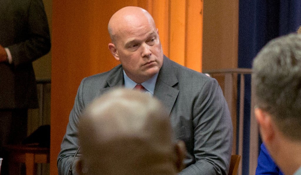 Acting US Attorney General Matthew Whitaker in an August 29 file photo. Photo: Reuters