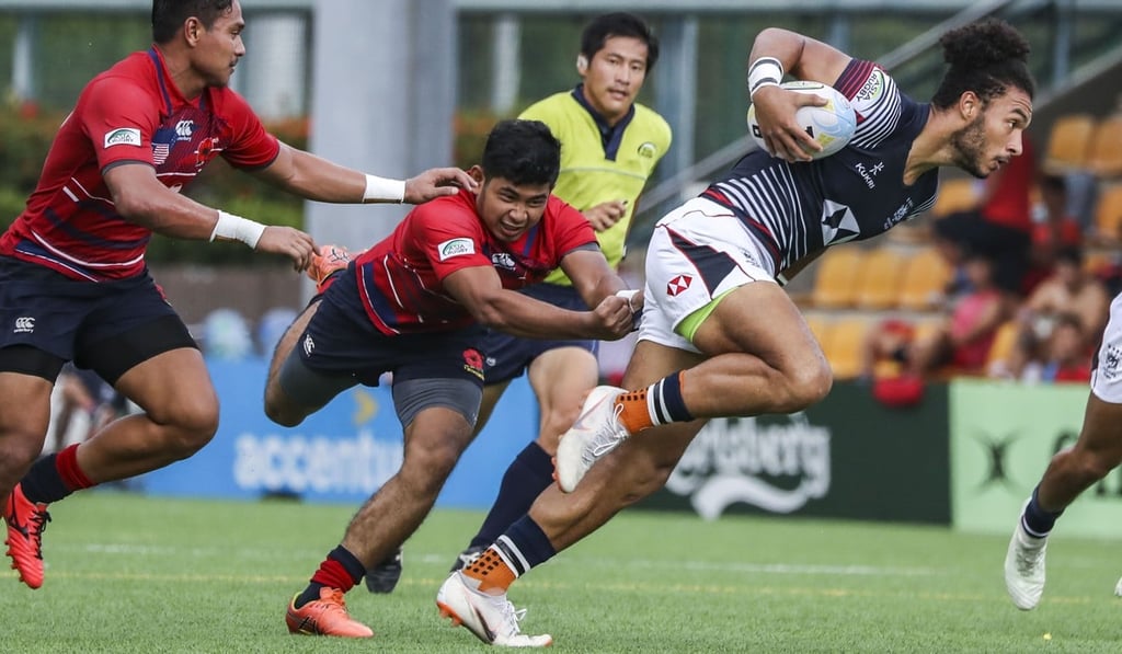 Max Denmark playing for the sevens squad. Photo: Edward Wong