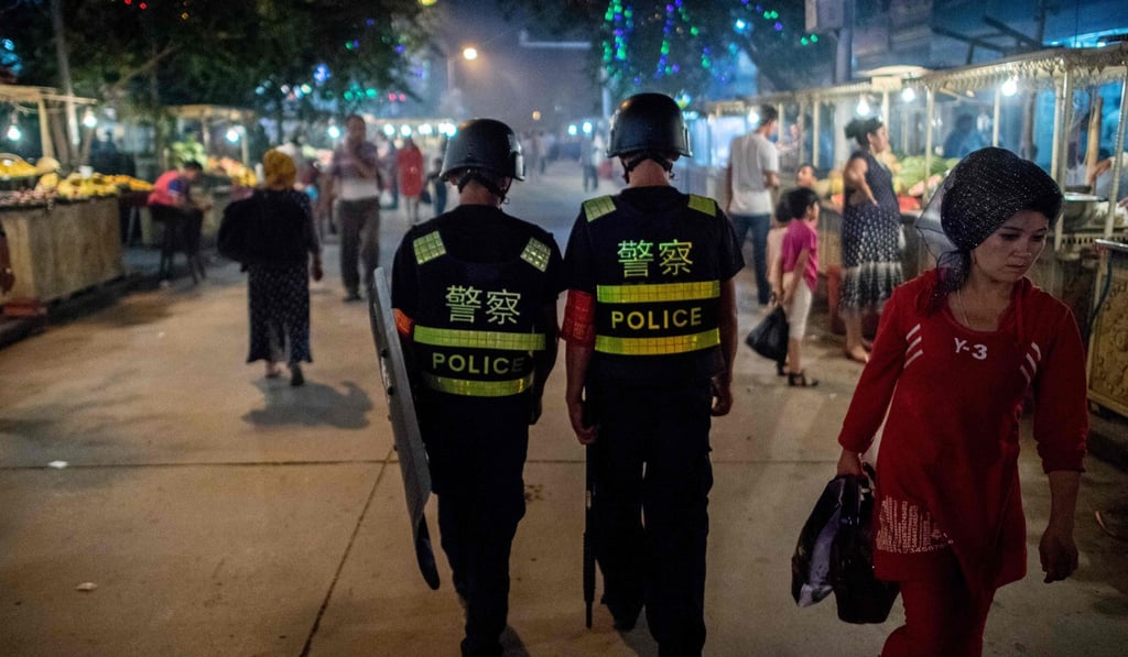 A police patrol in Kashgar, Xinjiang. Photo: AFP A police patrol in Kashgar, Xinjiang. Photo: AFP