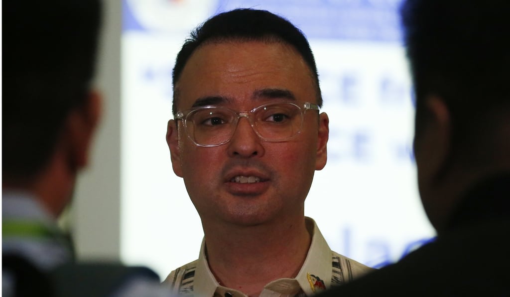 Former DFA secretary Alan Peter Cayetano met Chinese Foreign Minister Wang Yi in July to discuss joint development of oil and gas. Photo: AP