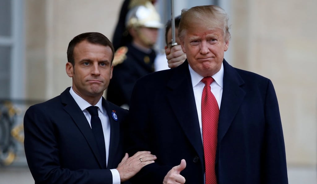 French President Emmanuel Macron and US President Donald Trump. Photo: Reuters