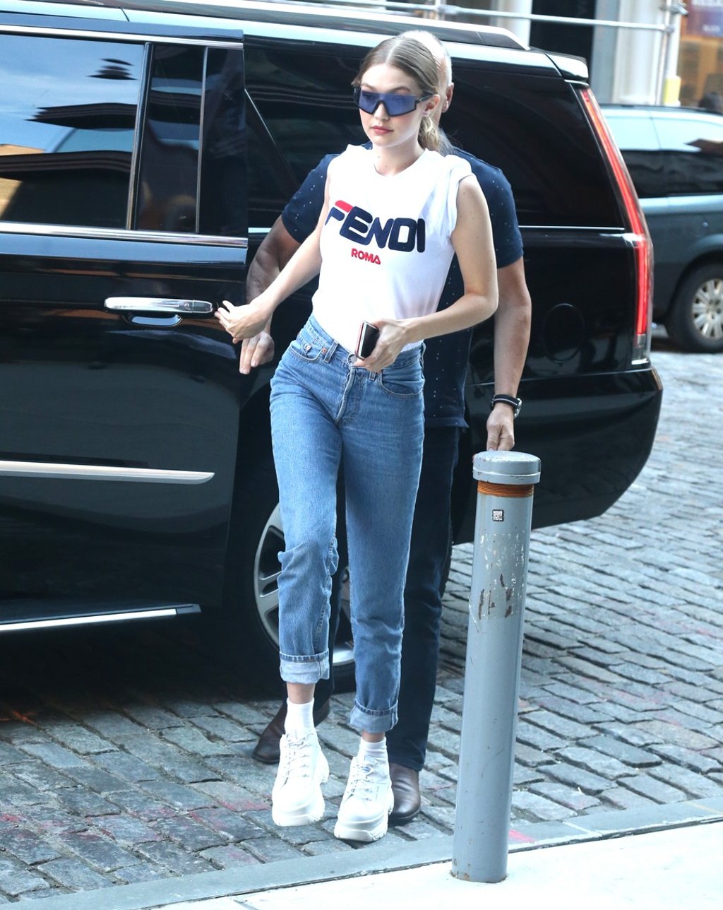 Gigi hadid fila on sale