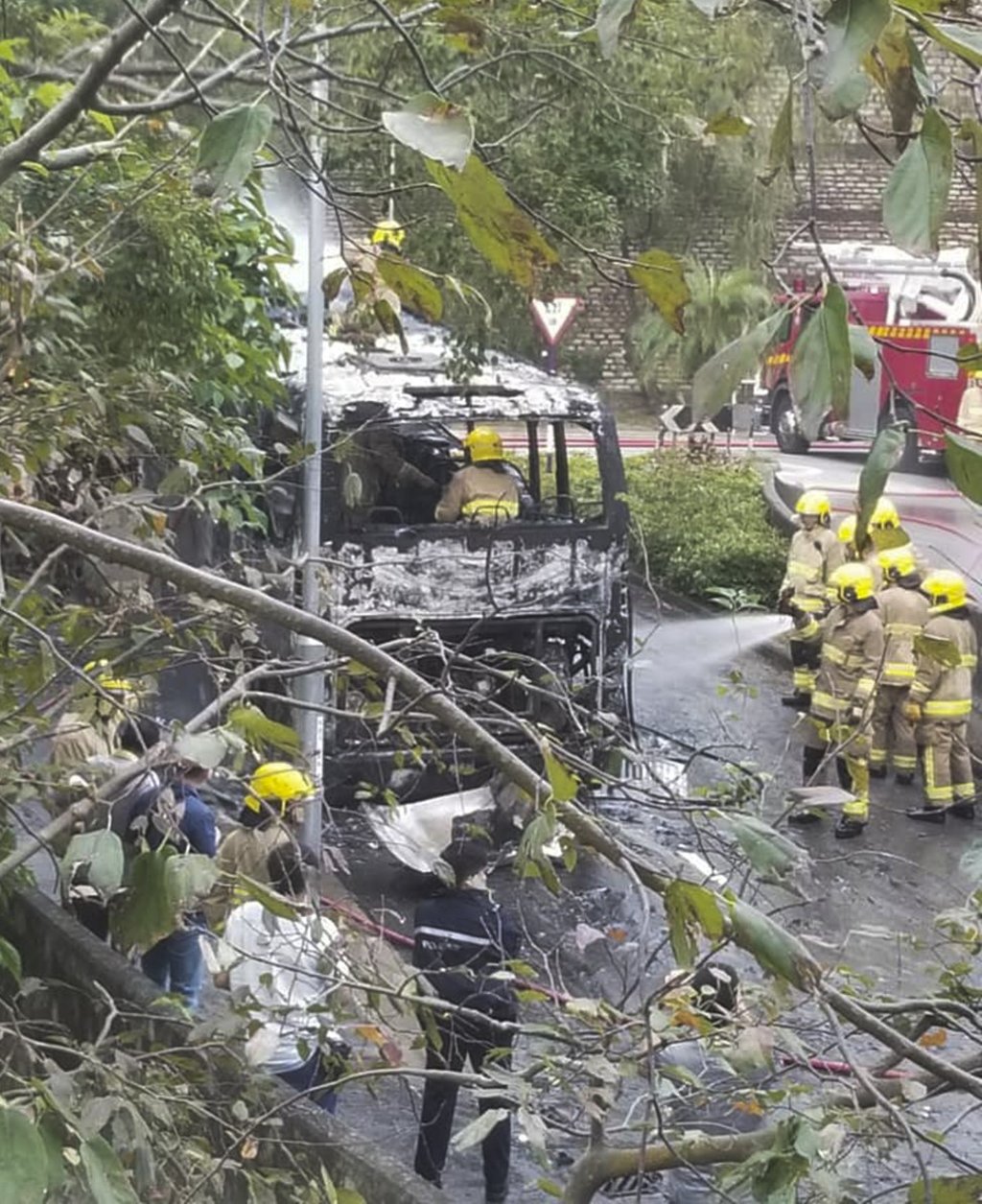 The vehicle was owned by Sun Bus. Photo: Facebook