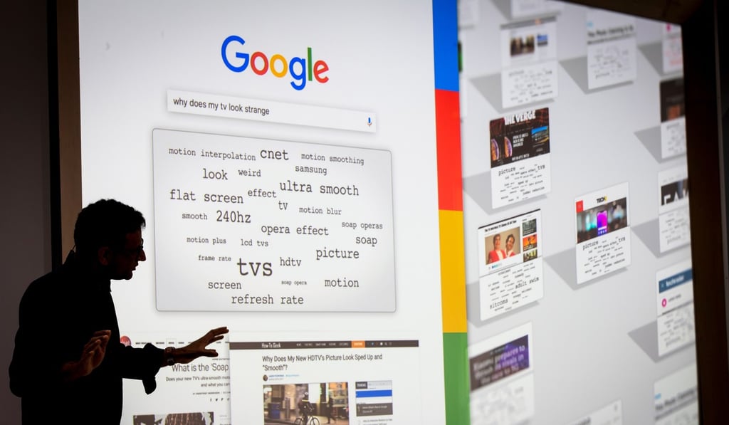 Google’s Search was one of the services affected. Photo: Bloomberg Google’s Search was one of the services affected. Photo: Bloomberg