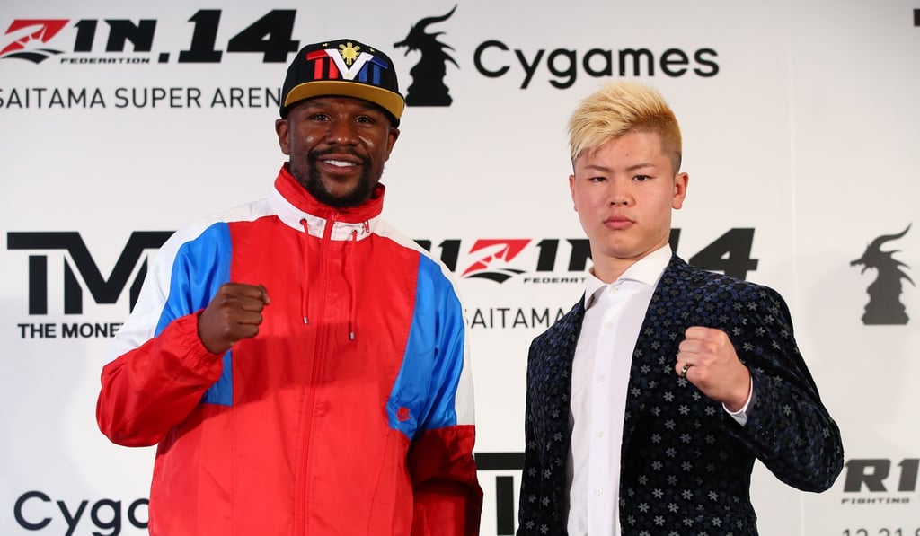Floyd Mayweather was originally set to come out of retirement to fight Tenshin Nasukawa. Photo: AFP