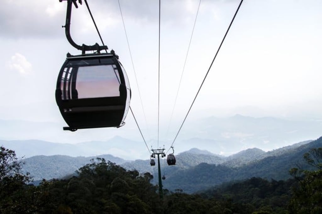 The cable car on the way to Ba Na Hills. Photo: Alamy