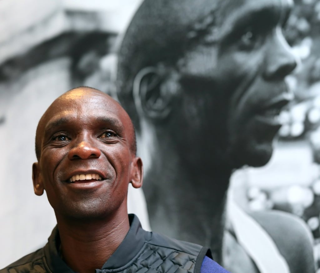 Eliud Kipchoge says the improvement is in the mind, not the shoes. Photo: K. Y. Cheng