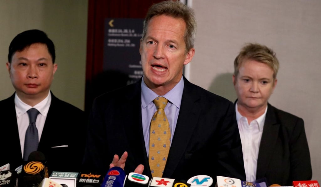 CEO Rupert Hogg said the airline regretted the length of time taken to disclose the hack but said Cathay had been striving to offer each customer accurate information on the stolen data. Photo: Nora Tam CEO Rupert Hogg said the airline regretted the length of time taken to disclose the hack but said Cathay had been striving to offer each customer accurate information on the stolen data. Photo: Nora Tam