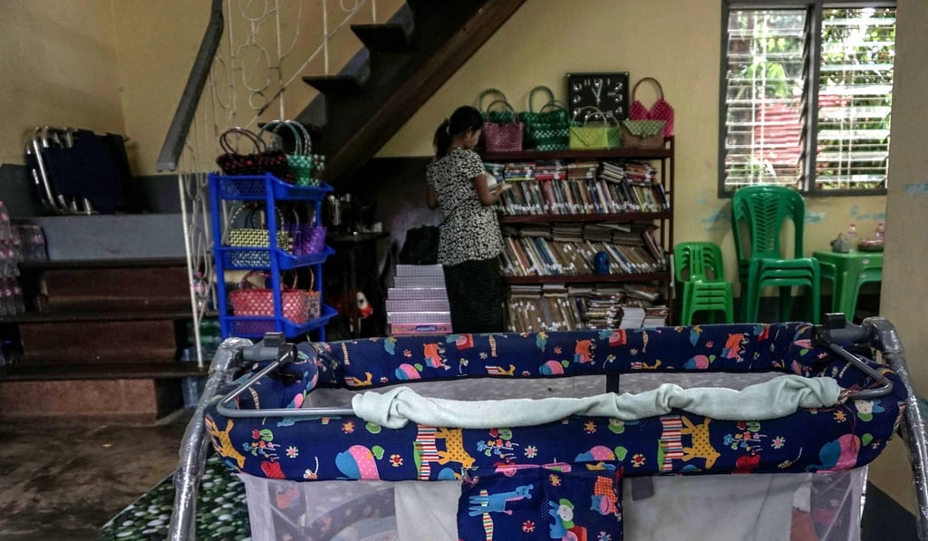 Myint Mo Myittar Single Mothers’ Foundation in Yangon offers shelter to unmarried pregnant women. Photo: AFP