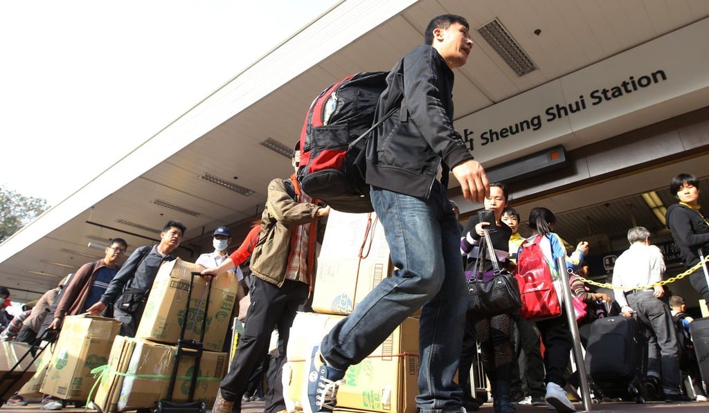 Sheung Shui train station.