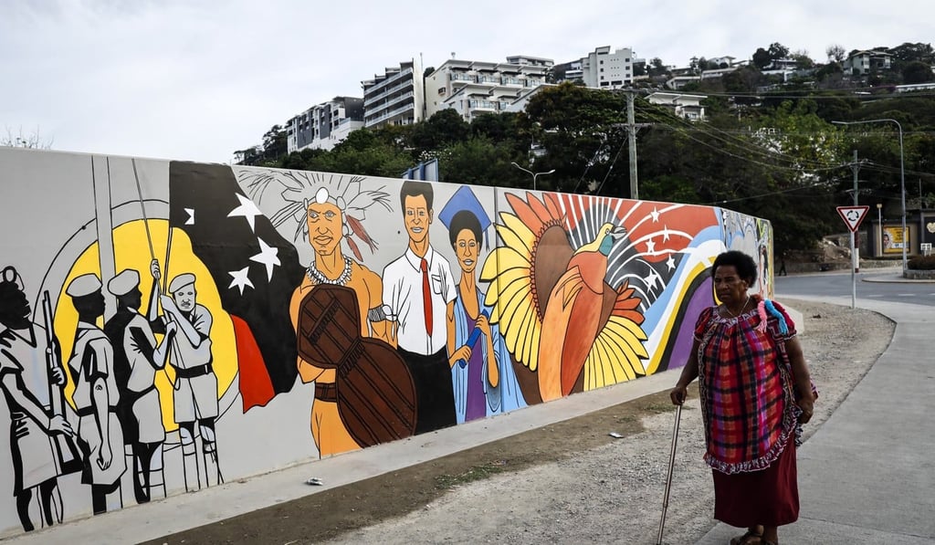 A mural in Port Moresby, Papua New Guinea. Photo: EPA