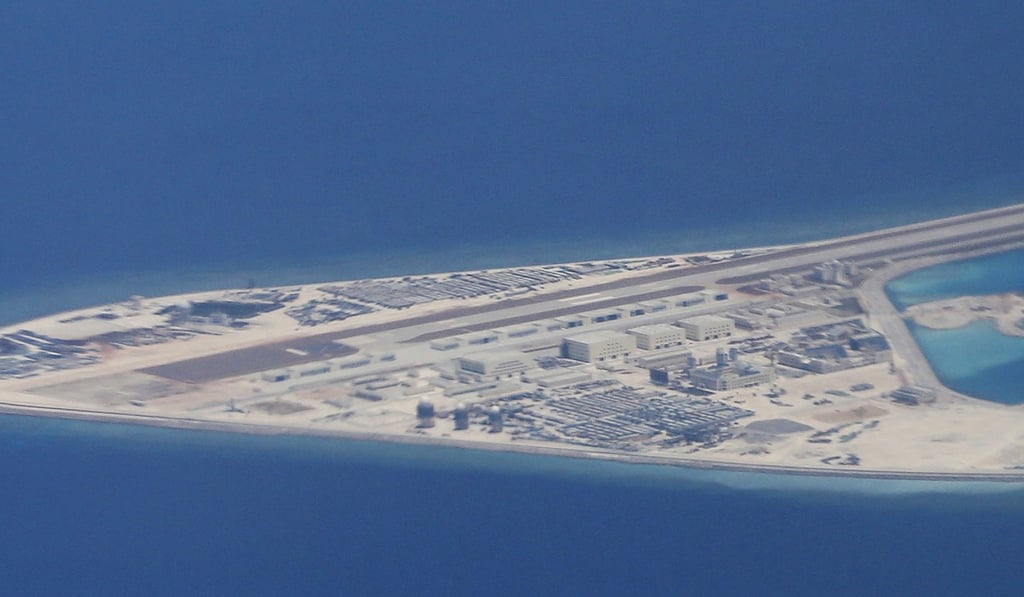 The two leaders discussed Beijing’s controversial island-building programme in the South China Sea. Photo: AP