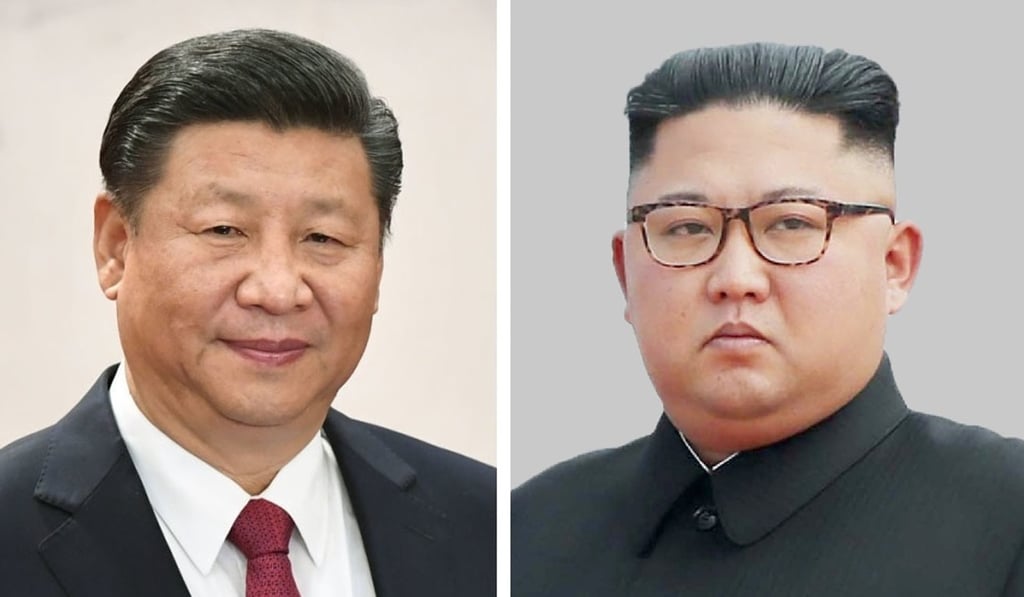Combined file photo showing Xi and North Korean leader Kim Jong-un. Photo: Kyodo Combined file photo showing Xi and North Korean leader Kim Jong-un. Photo: Kyodo
