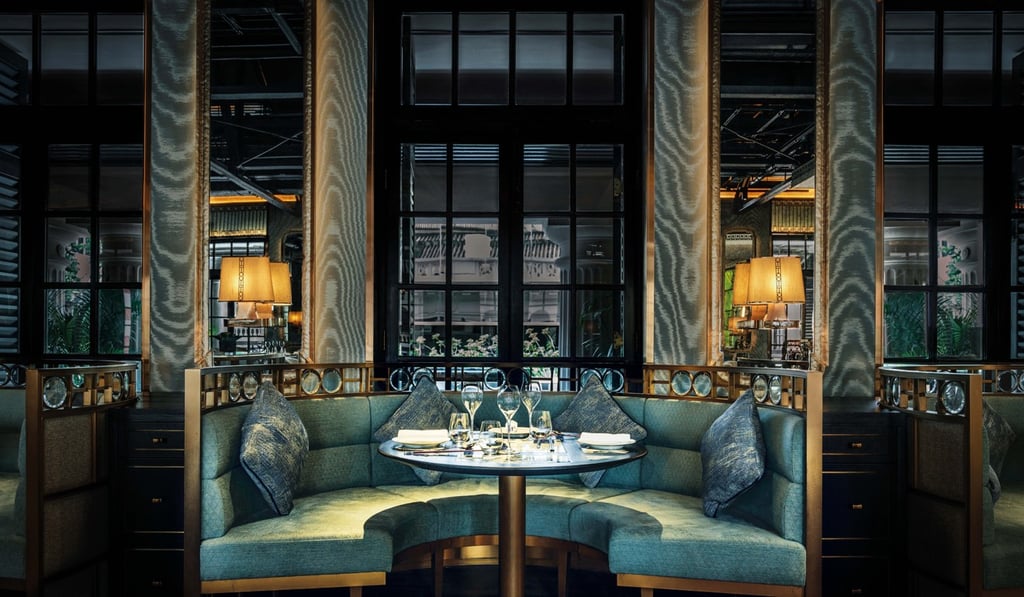 The seating is intimate inside the Chinese Library at Tai Kwun The seating is intimate inside the Chinese Library at Tai Kwun