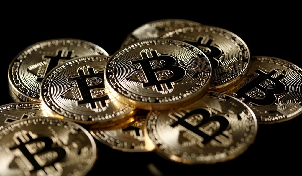 A collection of bitcoin tokens are displayed in this picture illustration. Photo: Reuters