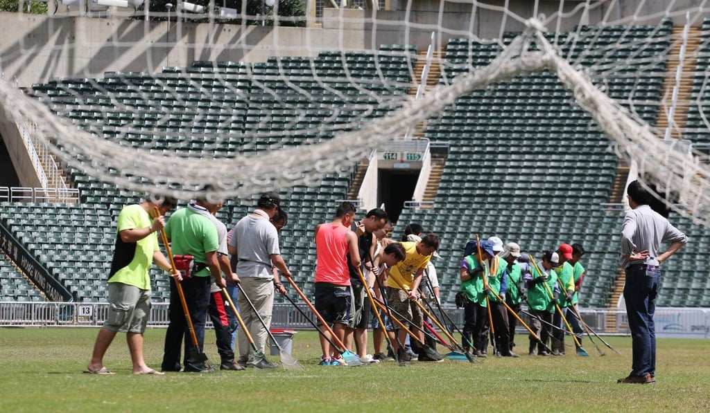 Manchester United cancelled a public practice at Hong Kong Stadium the last time they were in Hong Kong due to the state of the pitch. Photo: Felix Wong